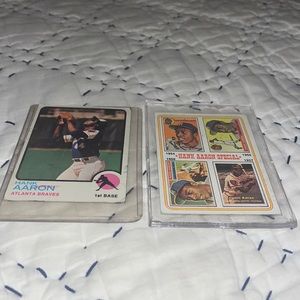 Hank Aaron baseball cards